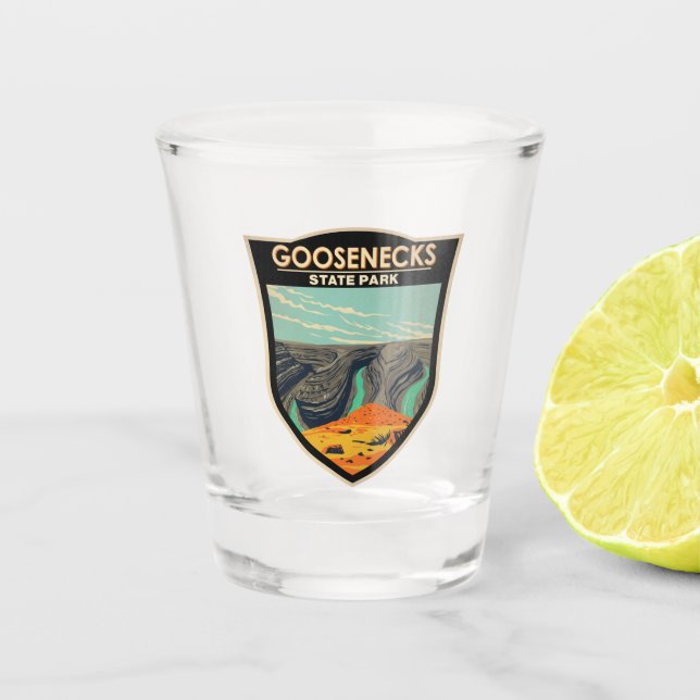 Vaso De Chupito Parque estatal Goosenecks Utah Vintage (Anverso)