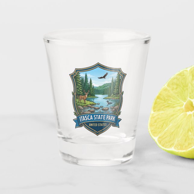 Vaso De Chupito Parque Estatal Itasca Minnesota (Anverso)
