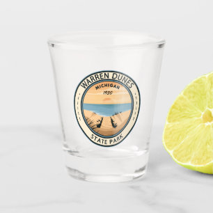 Vaso De Chupito Parque estatal Warren Dunes Michigan Vintage
