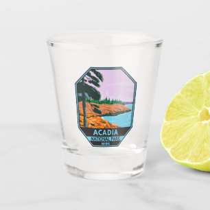 Vaso De Chupito Parque nacional Acadia Maine Bar Harbour Vintage
