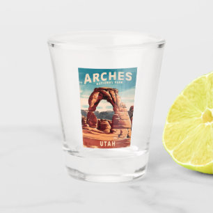 Vaso De Chupito Parque nacional Arcos de Viaje Vintage Utah Retro