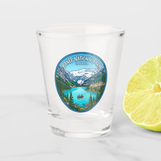 Vaso De Chupito Parque Nacional Banff Canadá (Anverso)