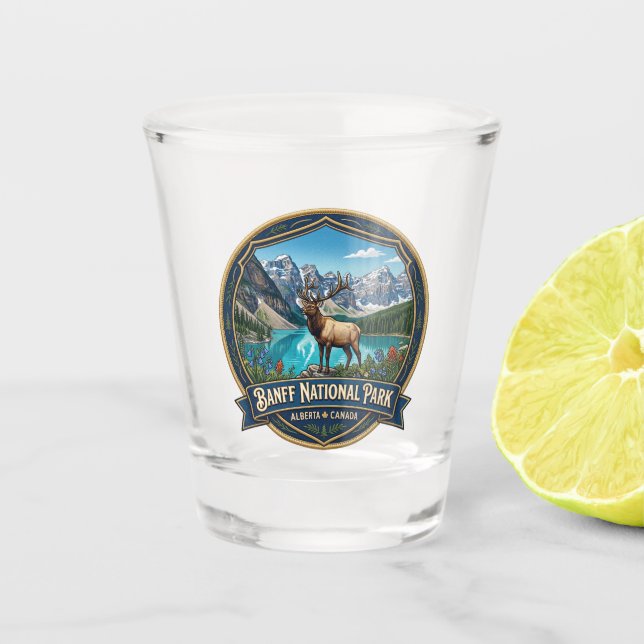 Vaso De Chupito Parque Nacional Banff Canadá (Anverso)