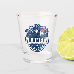 Vaso De Chupito Parque nacional Banff Canadá Vintage con problemas