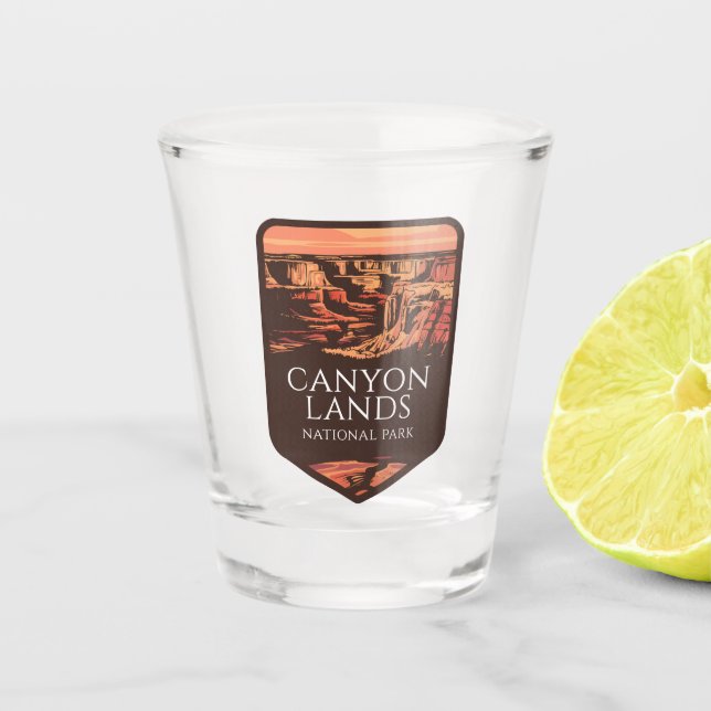 Vaso De Chupito Parque nacional Canyonlands Emblem Sunset (Anverso)