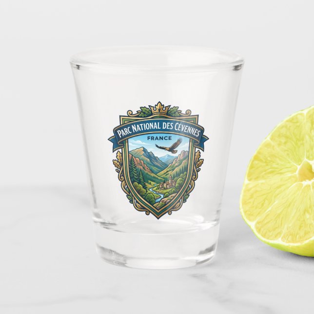Vaso De Chupito Parque Nacional de Cévennes Francia (Anverso)