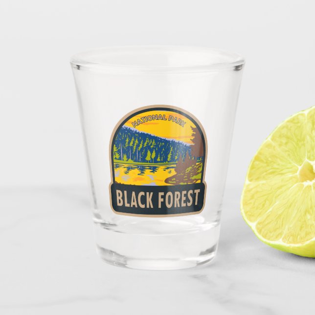 Vaso De Chupito Parque nacional de la Selva Negra (Anverso)