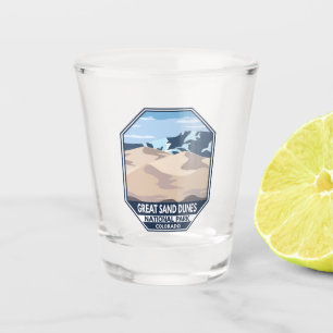 Vaso De Chupito Parque nacional de las grandes dunas de arena Retr