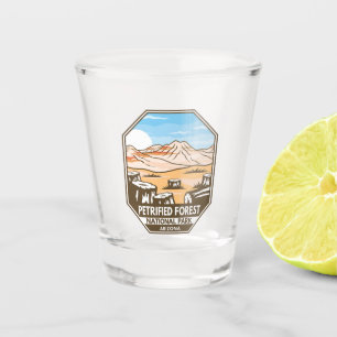 Vaso De Chupito Parque nacional de los bosques petrolíferos Retro