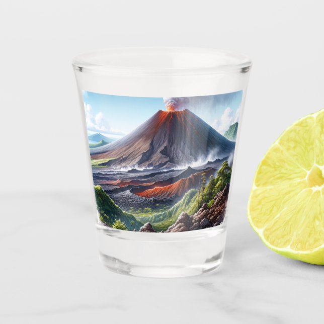 Vaso De Chupito Parque nacional de los Volcanes de Hawái (Anverso)