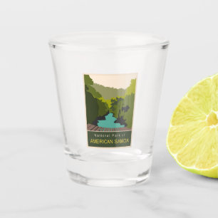 Vaso De Chupito Parque nacional de Samoa Americana Arte de viajes 