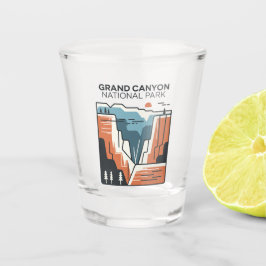Vaso De Chupito Parque nacional del Gran Cañón Ilustracion abstrac