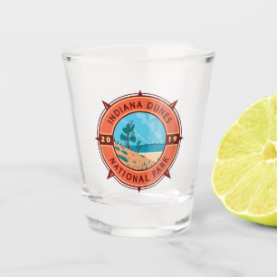 Vaso De Chupito Parque nacional Dunas de Indiana Compass Retro Emb