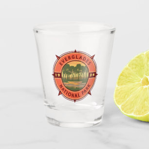 Vaso De Chupito Parque nacional Everglades Compass Retro Sunset