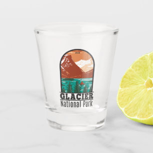 Vaso De Chupito Parque nacional Glaciar Montana Vintage
