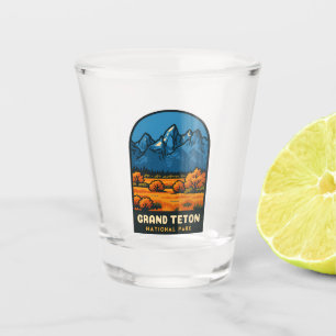 Vaso De Chupito Parque Nacional Grand Teton USA Viajes Vintage Ret