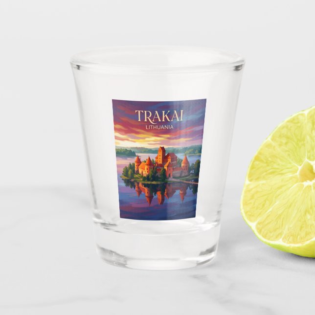 Vaso De Chupito Parque Nacional Histórico de Trakai Lituania (Anverso)