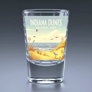 Vaso De Chupito Parque Nacional Indiana Dunes Vintage