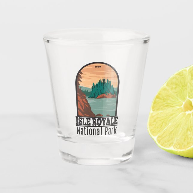 Vaso De Chupito Parque nacional Isle Royale (Anverso)