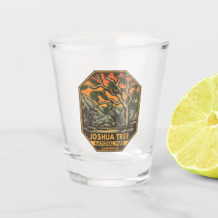 Vaso De Chupito Parque nacional Joshua Tree Sunset Retro Emblem