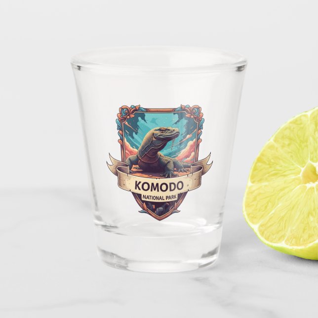 Vaso De Chupito Parque Nacional Komodo Indonesia (Anverso)
