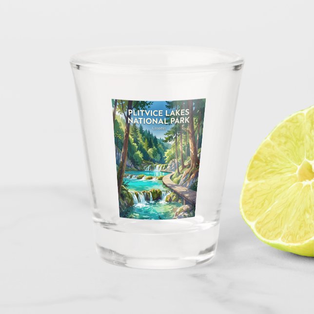 Vaso De Chupito Parque Nacional Lagos de Plitvice Croacia (Anverso)