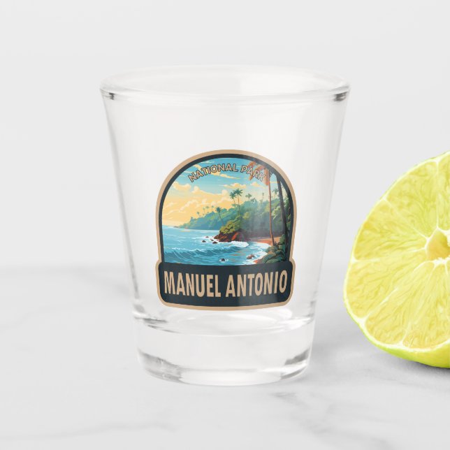 Vaso De Chupito Parque nacional Manuel Antonio Viaje de Arte (Anverso)