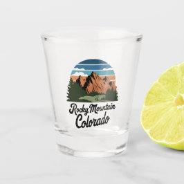 Vaso De Chupito Parque nacional Montaña Rocosa Retro