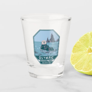 Vaso De Chupito Parque nacional olímpico Mar Otter Vintage