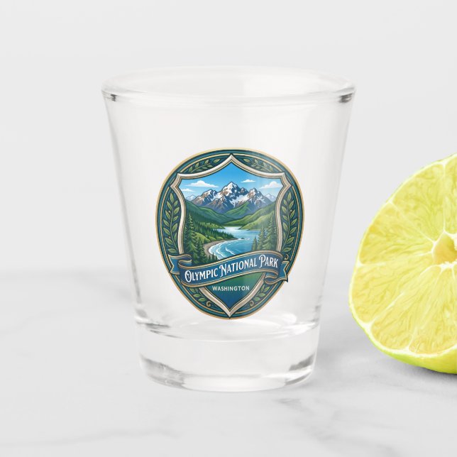 Vaso De Chupito Parque Nacional Olympic Washington (Anverso)