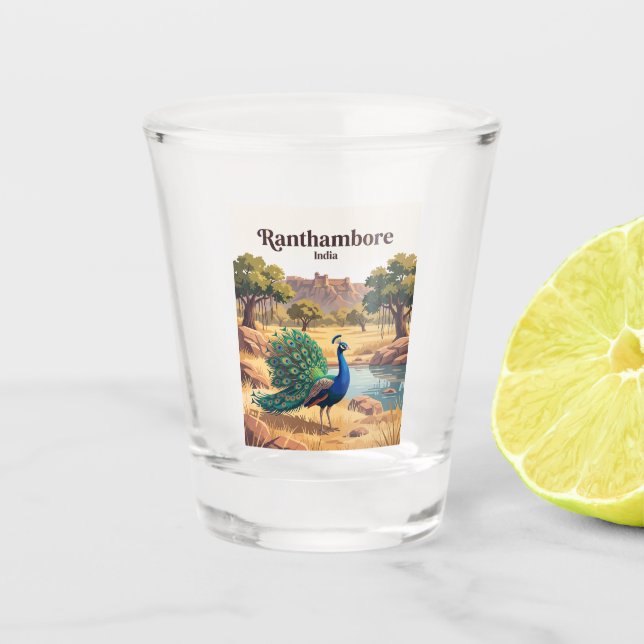 Vaso De Chupito Parque Nacional Ranthambore India (Anverso)