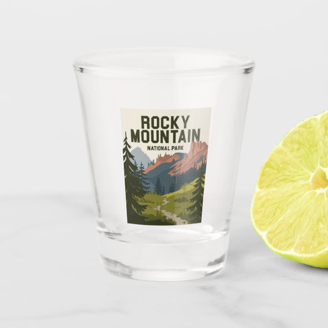 Vaso De Chupito Parque nacional Rocky Mountain Colorado (Anverso)