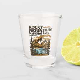 Vaso De Chupito Parque nacional Rocky Mountain Colorado Vintage Ar