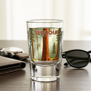 Vaso De Chupito Parque nacional Secuoia de Vintage