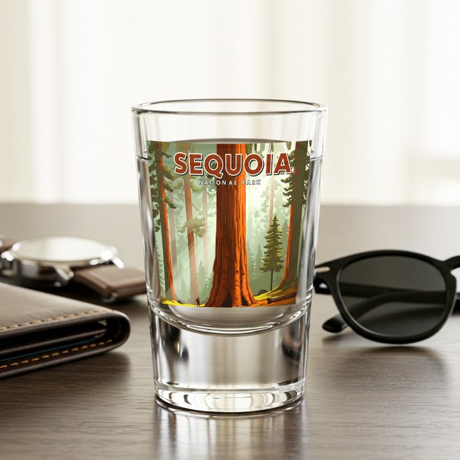 Vaso De Chupito Parque nacional Secuoia de Vintage (Subido por el creador)