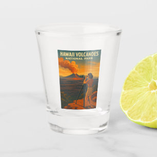 Vaso De Chupito Parque nacional Volcanes de Hawái de Viajes Vintag