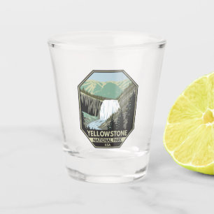 Vaso De Chupito Parque nacional Yellowstone Gibbon Falls Vintage