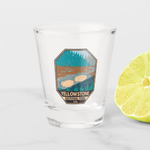 Vaso De Chupito Parque nacional Yellowstone Vintage
