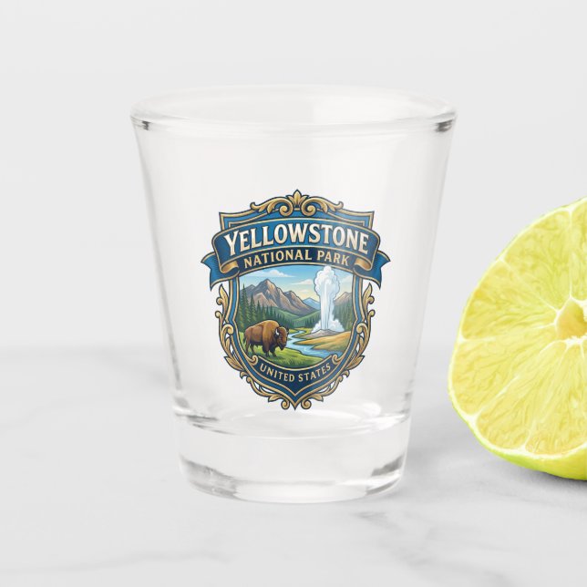 Vaso De Chupito Parque Nacional Yellowstone Wyoming (Anverso)