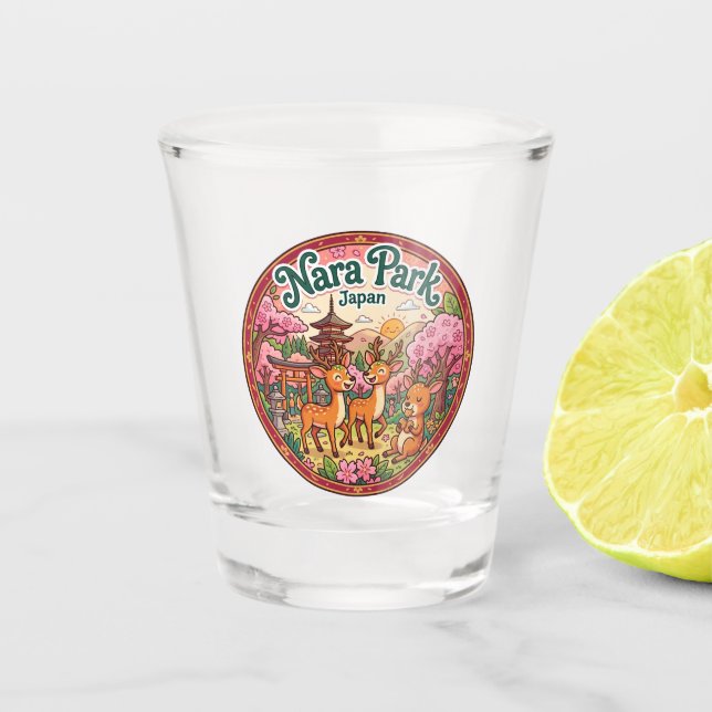 Vaso De Chupito Parque Nara Japón (Anverso)