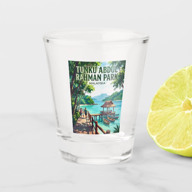 Vaso De Chupito Parque Tunku Abdul Rahman Malasia (Anverso)