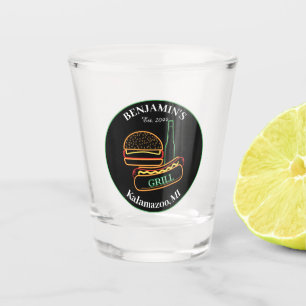 Vaso De Chupito Parrilla de patio trasero con vidrio caliente para