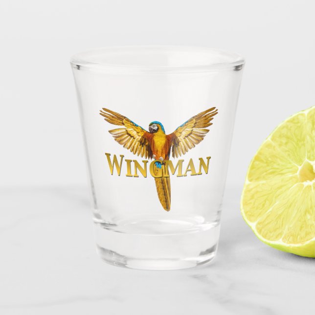 Vaso De Chupito Parrot Wingman (Anverso)