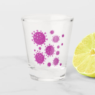 Vaso De Chupito Partícula viral púrpura
