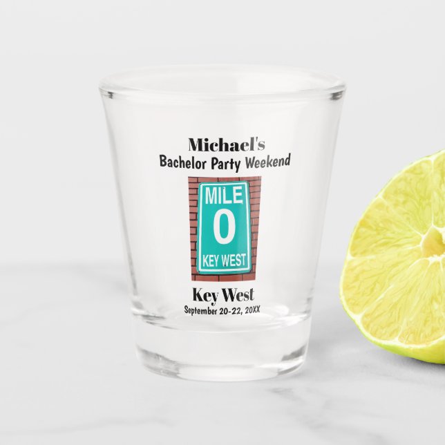 Vaso De Chupito Partida clave de bachillerato del oeste chicos via (Anverso)