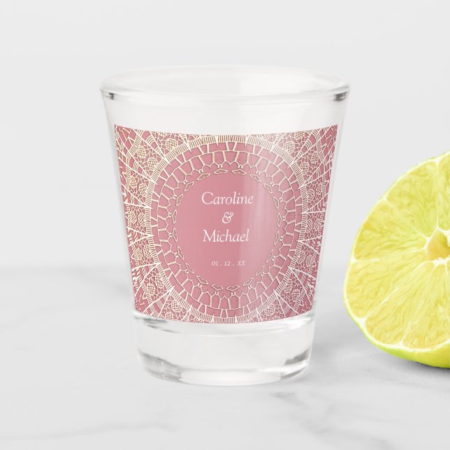 Vaso De Chupito Partido de Compromiso boda Favorece el Diversión (Anverso)