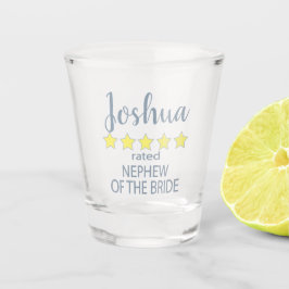 Vaso De Chupito Partido de la novia y la boda: 5 estrellas sobrino