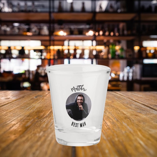 Vaso De Chupito Partido de solteros de fotografía del Mejor Hombre (Subido por el creador)