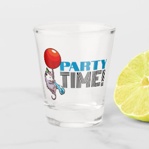 Vaso De Chupito PARTY TIME! Fiesta Possum Funny Flotando Opossum