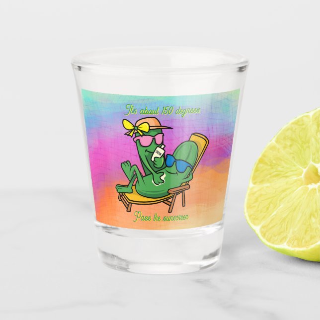 Vaso De Chupito Pasar la pantalla solar (Anverso)